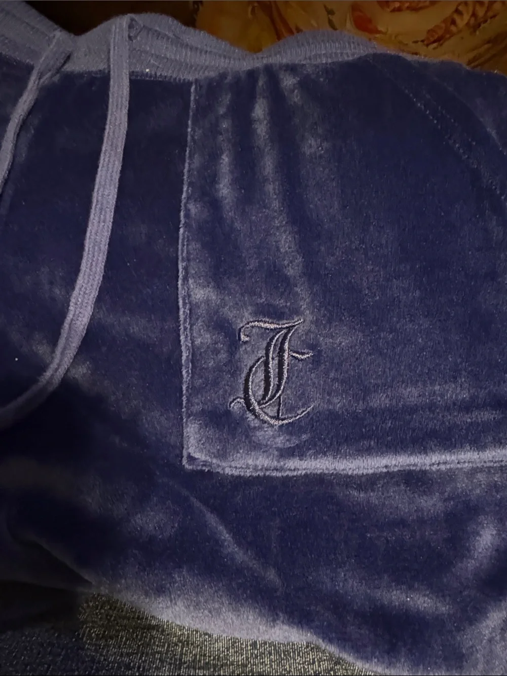 Juicy Couture Deep Purple Velour Tee & Drawstring Joggers NWOT size S